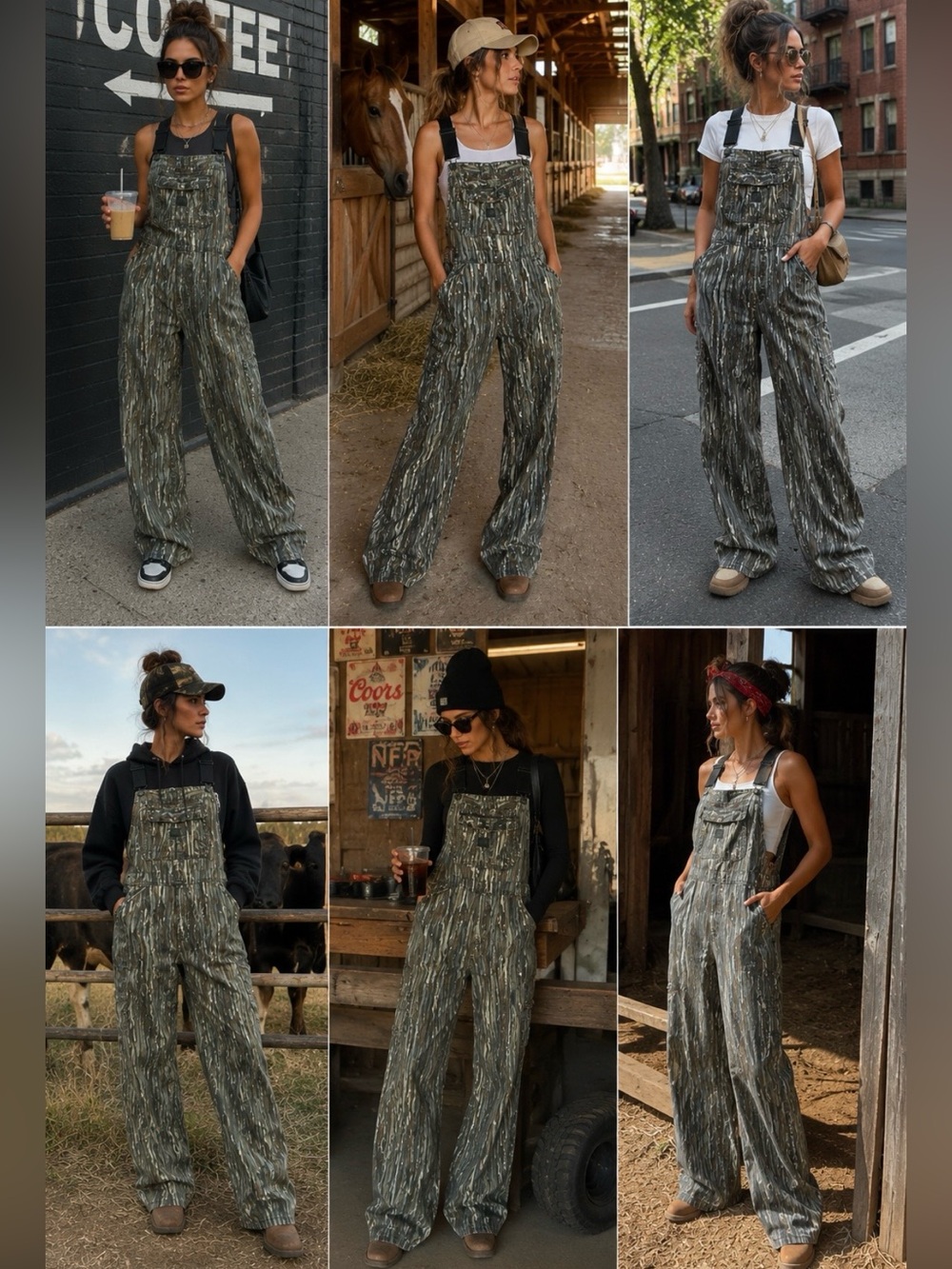 liberty Camouflage utility overalls made in USA .Versatile so many looks